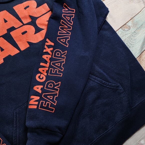 Star Wars Size L Mens Hoodie Fifth Sun In A Galaxy Far Far Away Black - Picture 4 of 11